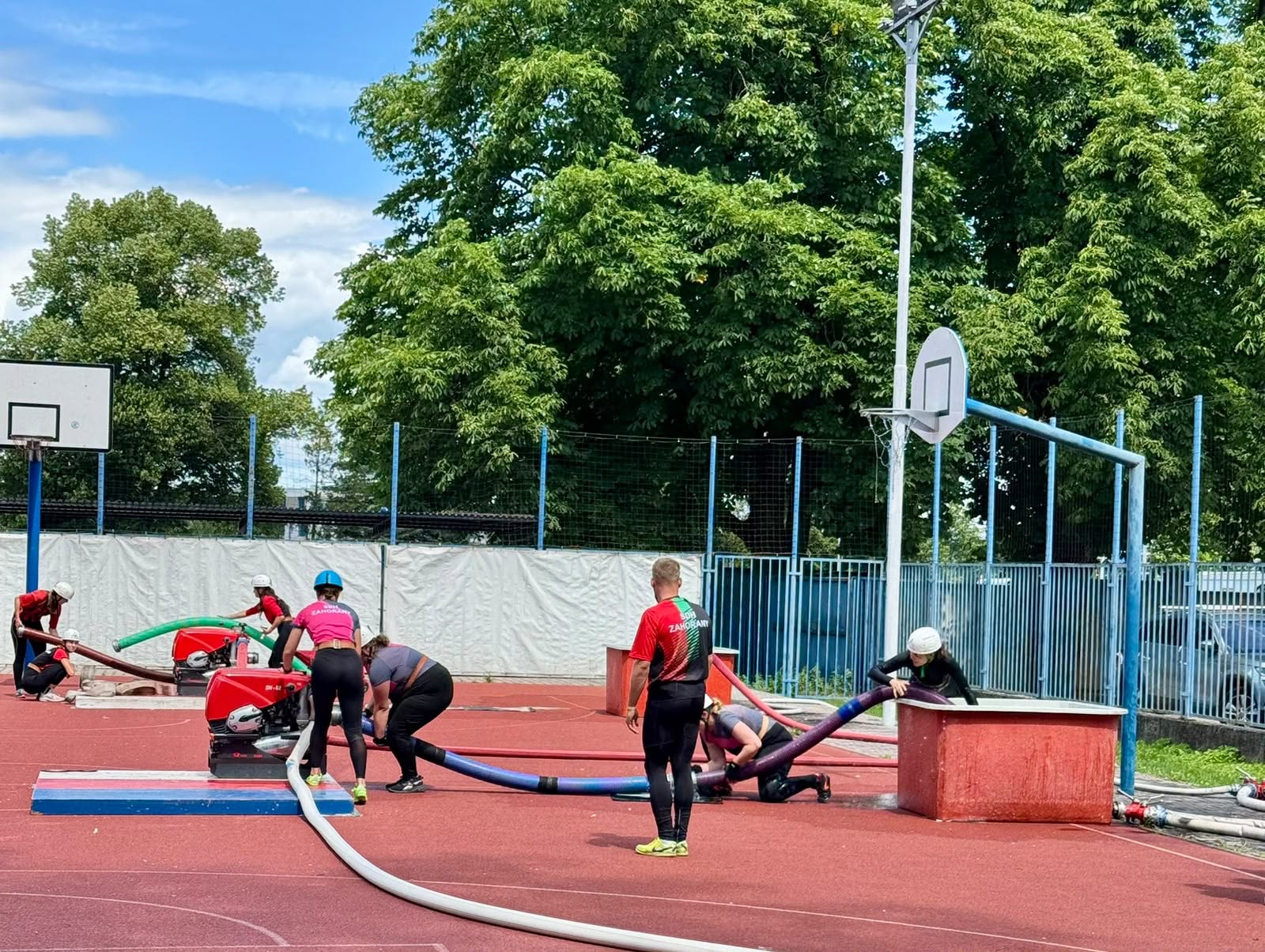 Krajská soutěž v požárním sportu na Sletišti